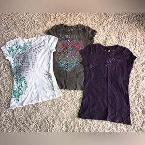 Jimmy’z T Shirt Lot with Angel Wings on Back sz medium